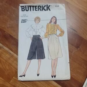Butterick 4554 Misses MULTISIZE Skirt Culottes Vintage Sewing Pattern Unused 60s